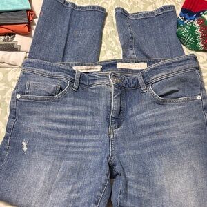 Pilcro and the Letterpress Light Blue Straight Leg Jeans